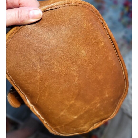 Vintage COACH The Sling Bixby Drawstring Bucket Leather Bucket Hobo British Tan - Picture 10 of 16